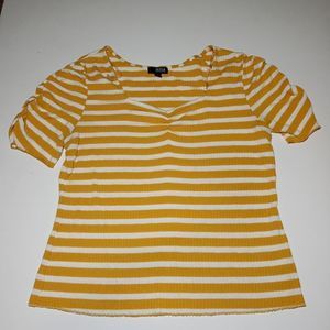 Women's yellow/white A.N.A T-shirt XL